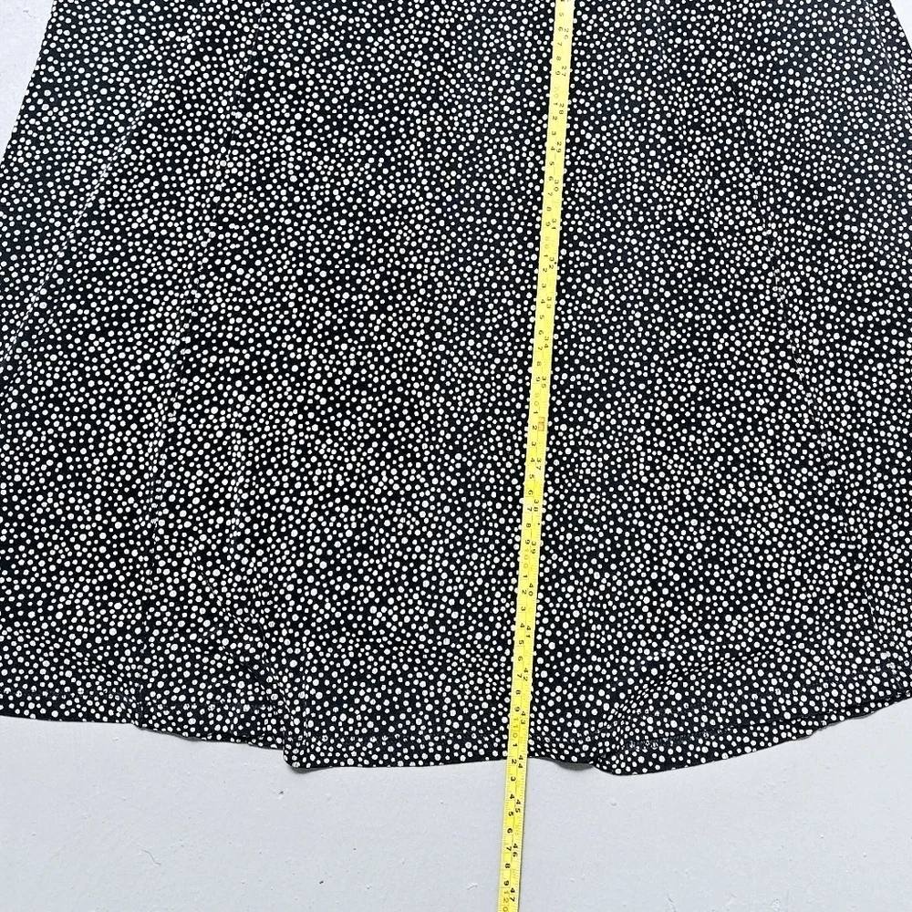 Vintage Coldwater Creek Iron free Empire Waist maxi Flowy Polka sz M 90s Dress - Picture 9 of 11
